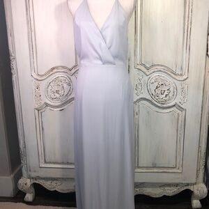 LUSH Softest Blue Spaghetti Strap Maxi Dress Size Medium